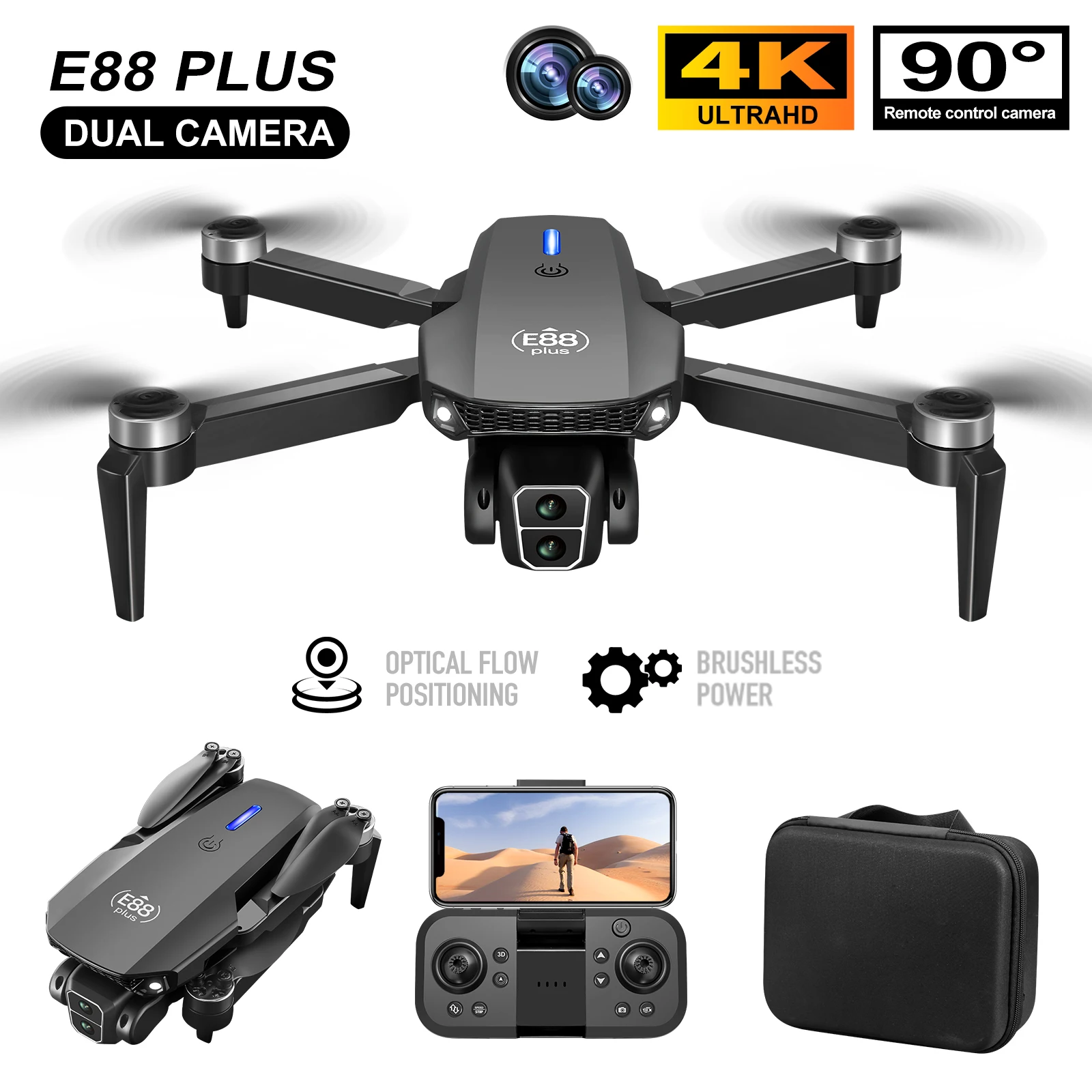 Neue E88 Plus Quadrocopter-Dro – Drone Lidar Bewertung und Preis